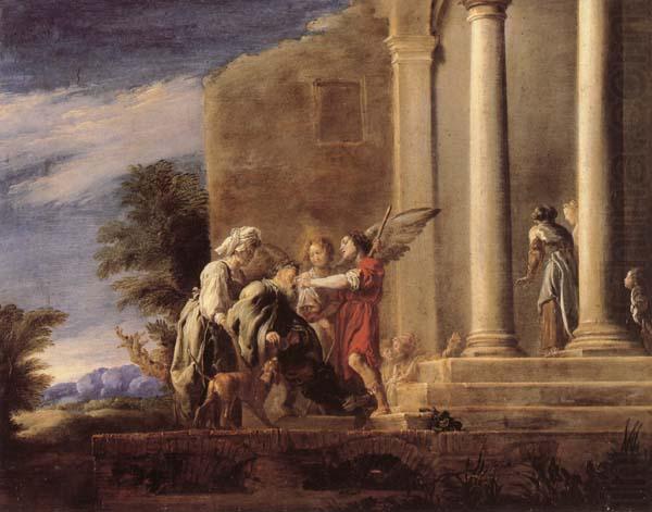 FETI, Domenico The Healing of Tobit oil painting picture